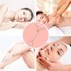 TOP-VRA Jade Roller,Rose Quartz Roller for Face,Jade Skincare Tool,Jade Facial Roller,Eye Roller Anti Aging Jade Massager Roller Slimming Healing Chakra Tool A-Rose Quartz (Golden)