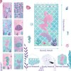 Ireer 48 Pieces Mermaid Party Favors 24 Mini Mermaid Spiral Notebooks and 24 Mermaid Tail Pens Ocean School Stationery Set Class Reward Gift Prizes Under The Sea Birthday Party Gifts for Boys Girls