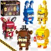 QEINIE Five Nights Security Breach Building Blocks Toys, Classic Horror Game Five Nights 5 Pcs Action Figures, Great Birthday Presents for Teens, Collectible Present for Game Fans(988PCS)