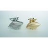 Generic Small mini gold or silver metal leaf hair claw clip (Primary color: Gold), 1 Count (Pack of 1)