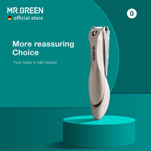 MR.GREEN Baby Safety Nail Clippers Nail Care Clippers Fingernail Cutter Newborn Baby Convenient Nail File Manicure Tools (Baby Nail Clipper)
