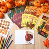 Sayglossy 60 Sets Thanksgiving Coloring Books Bulk with Stickers Thanksgiving Turkey Coloring Books Harvest Turkey Theme Party Favors Color Your Own Crafts Fall Thanksgiving Activity Gifts Supplies