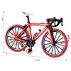 1:10 Scale Die-Cast Alloy Mini BMX Mountain Bike Finger Bicycle Model Toy Desktop Decoration Crafts for Cycling Lovers Bike Racers Athletes Children Boys and Girls (Red)
