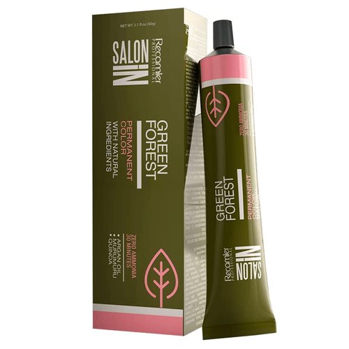 GREEN FOREST HAIR COLOR PERMANENT ZERO AMMONIA 2.1 oz (4.0 MEDIUN NATURAL BLONDE)
