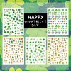 TailaiMei 10 Sheets St. Patrick's Day Nail Art Stickers, Self-Adhesive Shamrock Nail Decals for DIY Nail Decorations, 3D Design for Leprechaun (Cute Style)