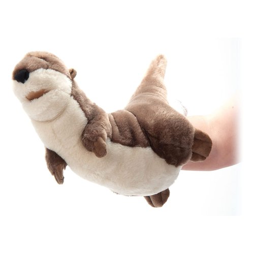 The Petting Zoo River Otter Hand Puppet Stuffed Animal Plushie, Gifts for Kids, Puppetz Animals, River Otter Interactive Puppets Plush Toy 19 Inches