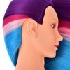 HairZtar 30" Synthetic Fiber Mannequin Head (Long and Thick) Hairdresser Training Head Manikin Cosmetology Head (BECKY+C)