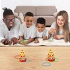 Gamie Pizza Ring Toss Games for Kids, Set of 6, Mini Desktop Ring Tossing Games with Pizza Stand and 4 Rings, Carnival Birthday Party Favors, Goodie Bag Fillers, Fun Indoor Toys for Boys and Girls