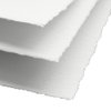 400 GSM / 25 Sheets - Handmade Deckle Edge Blank Drawing Watercolor Paper - Mixed Media Loose Leaf Paper - Cotton Rag Handmade Paper for Artists/Invitations/Crafts (7 inches X 5 inches, Off White)