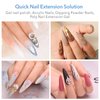 GazePlus Nail Tips, 600Pcs 10-size Short Stiletto Fake Nail Tips, Full Coverage Clear Soft Gel Nail Extension Tips Setfor Acrylic Nails False Nail for DIY at Home Nail Salon