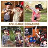Legigo Pirate Party Set- Pirate Kids' Party Cosplay Supplies Pirate Eye Patches Inflatable Swords for Caribbean Cosplay Party (72pcs Pirate Hat Set)