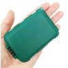 2x Small Hard Fishing Tackle Box Portable Case Hooks Lure Baits Storage Box Containers For Storing Swivels Jigs Hooks Sinker,10 Compartments (Green)