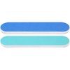 25pcs - PANA Mini Double-Sided Emery Nail File for Manicure, Pedicure, Natural, and Acrylic Nails - Blue/Light Blue (Grit 180/240)