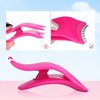 False Eyelashes Applicator Tool Lashes Clip for Beginners Easy to Apply Eyelashes Daily Use Buddy Tool Pinzas para Pestañas (Plum)