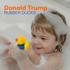 4E's Novelty 12 Donald Trump Rubber Ducks Bulk, 12 Pack, Small 2.3 Inch, Funny Trump Rubber Duckies for Jeep Ducking, Trump 2024 Gifts, Bath Tub Toys, Christmas White Elephant Gift for Adults