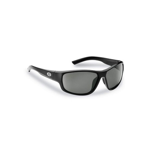 Flying Fisherman Teaser Wrap Around Polarized Sunglasses, Matte Black, One Size
