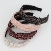 Amariver 4 Pcs Knotted Headbands for Women Floral Headband Boho Hair Band Black Pink Beige Curry Fashion Head Band Elastic Trendy Headbands Stylish Hair Accessories for Women Girls