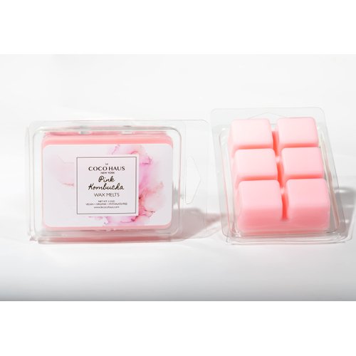 Le COCO HAUS Wax Melts - Vegan Coconut Wax Blend 3oz, 6ct (Pink Kombucha)