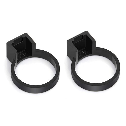 Tesla Model 3/Y Charger Lock for J1772 Adapter (Works with Non Flange Adapter, Not Work with Model S/X) (Black)[2PACK]