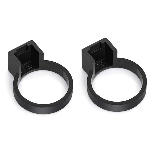 Tesla Model 3/Y Charger Lock for J1772 Adapter (Works with Non Flange Adapter, Not Work with Model S/X) (Black)[2PACK]