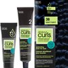All About Curls 3B Wavy Navy Permanent Hair Color (Prep + Protect Serum & Hair Dye for Curly Hair) - 100% Grey Coverage, Nourished & Radiant Curls