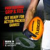 Light Up Youth Football - Glow in the Dark Ball - Outdoor Sports Birthday Gifts for Boys 8-15+ Year Old - Kids Teenage Youth Easter Gift Ideas Activity - Boy Toys Stuff Ages 8 9 10 11 12 13 14 15