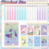 Yeaqee 48 Pcs Cute Unicorn Party Gift Set Mini Unicorn Spiral Notebooks Unicorn Gel Ink Pens Bulk Classroom Reward Prizes Stationery Set for Unicorn Birthday Party Favors Supply Goodie Bag Stuffers
