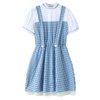 UIMLK Halloween Costumes for Girls Blue Gingham Dress Wizard of oz Dorothy Book Storybook Character Outfits,5-7yr