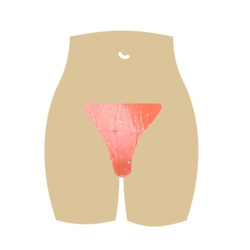 Sugaring NYC V-Shaped Bikini Collagen Gel Sheet Mask (Strawberry)