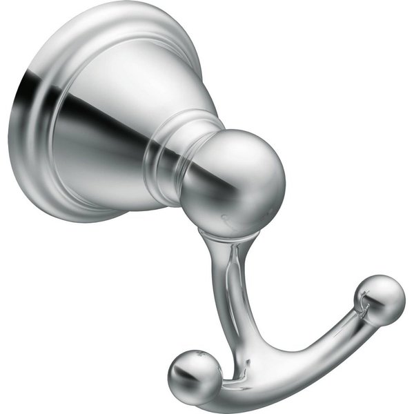 Moen YB2203CH Brantford Double Robe Hook, Chrome