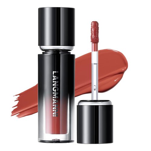 LANGMANNI Lip Oil Tint | Hydrating & Long-Lasting Lip Stain | Moisturizing And High Gloss Makeup,Non-Sticky Lip Stain For Watery And Silky Smooth Lips(#6 Spicy Red)