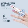 Wearable/Handheld UV LED Nail Lamp | Mini Rotatable Nail Lamp for Curing Gel Nail Manicure | Portable Nail Dryer Rechargeable USB Cordless