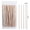 tifanso Cotton Swabs for Ears with Long Wooden Sticks 100 Count 6 Inches Cotton Tipped Swabs Wooden Cotton Swabs for Cleaning