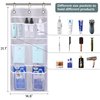 MISSLO Hanging Mesh Pockets Hold 340oz/1000ml Shampoo Shower Organizer with Over the Door Hooks