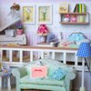 LUOZZY 2 Sets Dolhouse Bedding Accessories Mini Bedding Set Doll House Bed Sheet and Pillow for Dollhouse Bedroom