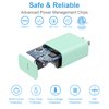 ROMITAZ iPhone 16 15 Charger Fast Charging Type C Charger USB C Charger [ETL Safety Certified] (Green)