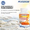 Magnesium Zinc Supplement with Vitamins B6, B9, MGSPORT High Absorption Zinc Magnesium Combination for Immune Support, Muscle Recovery, EZ-MG Easy on Stomach, 120 Capsules