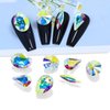 Dong ZHOU 75 Pieces DIY Nail Art Rhinestone Crystal AB Glass Rhinestone Nail Set Loose Beads Crystal Sewing On Stone Pointed Back Jewelry Rhinestone Gems Decorations for Nail Art Craft