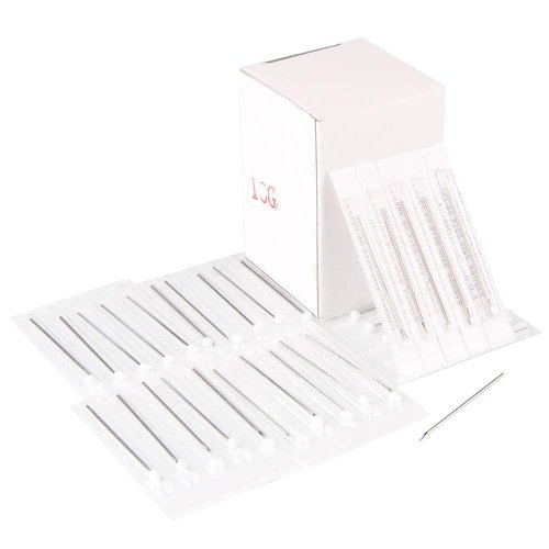 Chrontier 10PCS Body Piercing Needles 20G Gauge Sterilized Surgical Steel