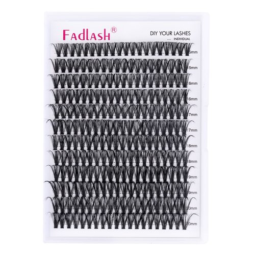 Individual Lashes Extension Semi Permanent Lashes C Curl Lash Clusters 10D 20D 30D 40D Individual Lashes Extension Eyelash Supplies (40D-0.07C, 15-20mm)