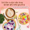 Glittery Garden Mosaic Craft Kit - Decorate Your Own Unicorn and Rainbow Design Coaster with Glass Tiles. Birthday Gift, Fun DIY Art and Craft Supplies. Girls, Kids & Teens Activity Kit