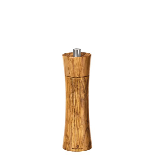 Zassenhaus "Frankfurt" Olive Wood Ceramic Salt Mill, 7-Inch