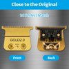 Blade Fit for Babyliss Trimmer Blades Replacement FX707z, FX787, FX726, 1 Pack, Gold