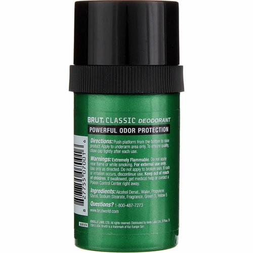Brut Stick Rnd Deod Solid Size 2.5oz Brut 24-Hour Original Fragrance Round Stick Deodorant