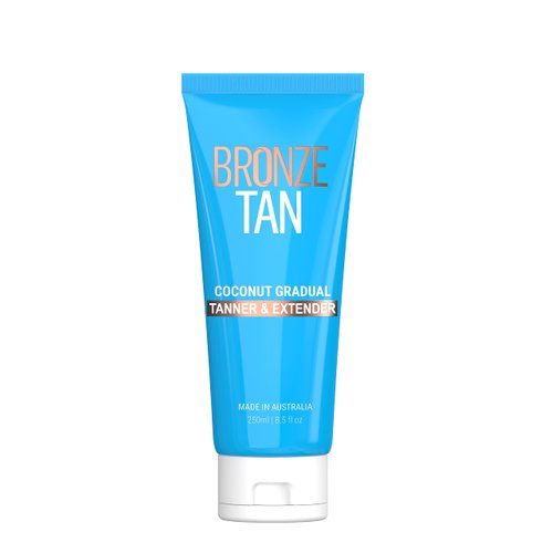 Bronze Tan Gradual Self Tanner Lotion & Tan Extender - Coconut Scented - Aloe Vera & Vitamin E Enriched - Streak-Free Nourishing Sunless Tanning Lotion (200ml)