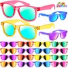 GIFTINBOX Kids Sunglasses Bulk，Kids Sunglasses Party Favor For Kids 4-8, 24Pack Translucent Sunglasses For Kids Boys Girls Age 3-8, Party Favors For Kids 3-5 UV400 Protection Pool Beach Party Favors……