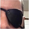 LKYLVEE Retro Single Eye Patch - Black Eye Patches - PU Leather Pirate Eye Patch Cover - Adjustable Medieval Steampunk Blindfold for Adults Role Play Costume Accessories, (Right)
