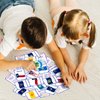 50PCS America State Flag Flash Cards for Kids Waterproof USA State Flag Flashcards U.S. State Flag Education Flashcards United States State Flag Educational Learning Card