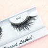Elegant Lashes D101 (Long Criss-Cross False Eyelashes with Silver Glitter Band) Halloween Dance Rave Costume