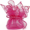 30 Organza Fabric Gift Bags Pouches Party Favor Gifts Packaging Neon Hot Pink-12 inch square